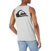 imageQuiksilver Mens Mw Logo Sleeveless Tank Top Tee ShirtLight Grey Heather 2