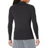 imageQuiksilver Mens Standard All Time Long Sleeve Rashguard UPF 50 Sun Protection Surf ShirtBlack Left Chest