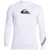 imageQuiksilver Mens Standard All Time Long Sleeve Rashguard UPF 50 Sun Protection Surf ShirtWhite