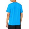 imageQuiksilver Mens Standard Solid Streak Short Sleeve Rashuguard UPF 50 Sun Protection Surf ShirtBlithe Blue Small Logo