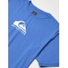 imageQuiksilver Mens Standard Solid Streak Short Sleeve Rashuguard UPF 50 Sun Protection Surf ShirtDazzling Blue