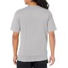 imageQuiksilver Mens Standard Solid Streak Short Sleeve Rashuguard UPF 50 Sun Protection Surf ShirtSleet Heather