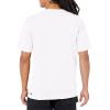 imageQuiksilver Mens Standard Solid Streak Short Sleeve Rashuguard UPF 50 Sun Protection Surf ShirtWhite Small Logo