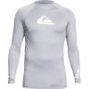 imageQuiksilver Mens Standard All Time Long Sleeve Rashguard UPF 50 Sun Protection Surf ShirtSleet Heather
