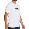 imageQuiksilver Mens Standard Solid Streak Short Sleeve Rashuguard UPF 50 Sun Protection Surf ShirtWhite