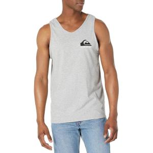 imageQuiksilver Mens Mw Logo Sleeveless Tank Top Tee ShirtLight Grey Heather 2