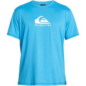 imageQuiksilver Mens Standard Solid Streak Short Sleeve Rashuguard UPF 50 Sun Protection Surf ShirtBlithe