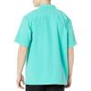 imageQuiksilver Mens Centinela 4 Button Up Comfort Fit Pocket ShirtBlue Turquiose Centinella