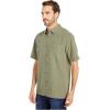 imageQuiksilver Mens Centinela 4 Button Up Comfort Fit Pocket ShirtDeep Lichen Green Centinella