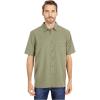 imageQuiksilver Mens Centinela 4 Button Up Comfort Fit Pocket ShirtDeep Lichen Green Centinella