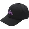 imageQuiksilver Mens Decades Adjustable Snap Back Curved Brim Cap HatBlackJet Black