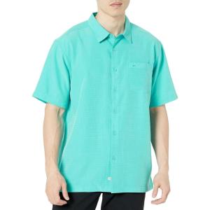 imageQuiksilver Mens Centinela 4 Button Up Comfort Fit Pocket ShirtBlue Turquiose Centinella