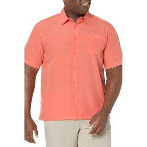 imageQuiksilver Mens Centinela 4 Button Up Comfort Fit Pocket ShirtPeached Pink Centinella