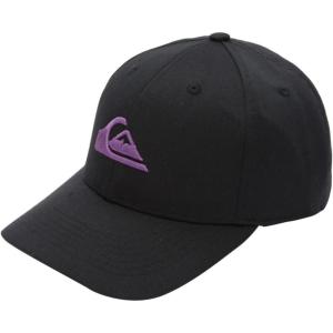 imageQuiksilver Mens Decades Adjustable Snap Back Curved Brim Cap HatBlackJet Black