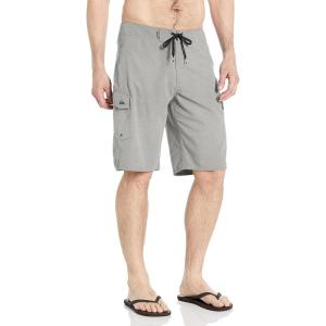 imageQuiksilver Mens Standard Manic 22 Inch Length Cargo Pocket Boardshort Swim TrunkAthletic Heather