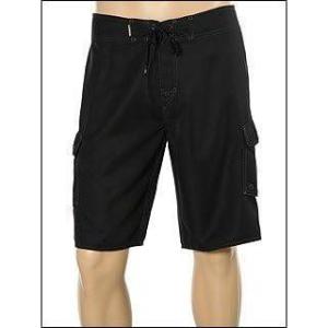 imageQuiksilver Mens Standard Manic 22 Inch Length Cargo Pocket Boardshort Swim TrunkBlackBlack