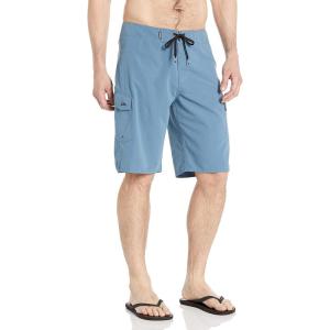 imageQuiksilver Mens Standard Manic 22 Inch Length Cargo Pocket Boardshort Swim TrunkCaptains Blue