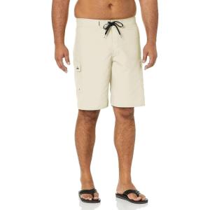 imageQuiksilver Mens Standard Manic 22 Inch Length Cargo Pocket Boardshort Swim TrunkRainy Day
