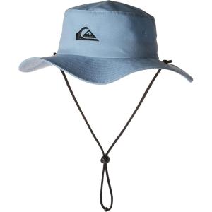 imageQuiksilver Mens Bushmaster Sun Protection Floppy Visor Bucket HatFaded Denim