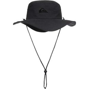imageQuiksilver Mens Bushmaster Sun Protection Floppy Visor Bucket HatStealth