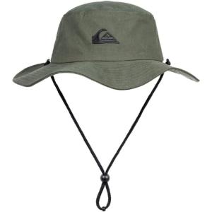 imageQuiksilver Mens Bushmaster Sun Protection Floppy Visor Bucket HatThyme