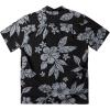imageQuiksilver Mens Aqua Flower Button Up Collared ShirtBlack Aqua Flowers 233