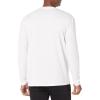imageQuiksilver Mens Standard Solid Streak Long Sleeve Rashguard UPF 50 Sun Protection Surf ShirtWhite