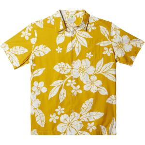 imageQuiksilver Mens Aqua Flower Button Up Collared ShirtOil Yeallow Aqua Flowers 233