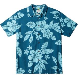 imageQuiksilver Mens Aqua Flower Button Up Collared ShirtSeaport Aqua Flowers 233