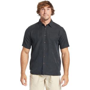 imageQuiksilver Mens Manele Bay Button Up Floral Collared ShirtBlack