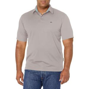 imageQuiksilver Mens Water 2 Lightweight Quick Dry Collared Polo ShirtFlint Gray