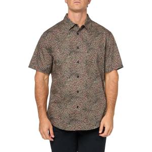 imageQuiksilver Mens Apero Classic Button Up Woven TopWillow Aop Better 241