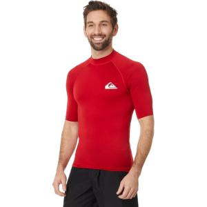 imageQuiksilver Mens Everyday Upf50 Short Sleeve RashguardSalsa