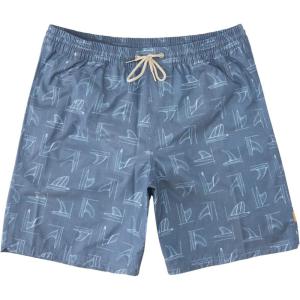 imageQuiksilver Mens Standard Deck Stripe Volley Swim Trunk Bathing SuitFin PartyEnsign Blue