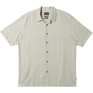imageQuiksilver Mens Tahiti Palms 4 Button Up Floral Collared ShirtSilver Birch 241