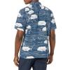 imageQuiksilver Mens Dive Sites Button Up Woven TopEnsign Blue Dive Sites 234