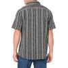 imageQuiksilver Mens Vibrations Classic Button Up Woven TopTarmac Dobby Jacquard Ss 241