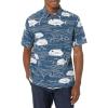 imageQuiksilver Mens Dive Sites Button Up Woven TopEnsign Blue Dive Sites 234