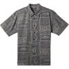 imageQuiksilver Mens Framed Fish Button Up Woven TopBlack Framed Fish Woven