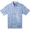 imageQuiksilver Mens Framed Fish Button Up Woven TopDusk Blue Framed Fish Woven