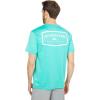 imageQuiksilver Mens Gut Check Short Sleeve Rashguard UPF 50Pool Green