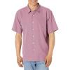 imageQuiksilver Mens Kings Cliff Button Up Woven ShirtMellow Mauve Kingscliff