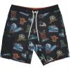 imageQuiksilver Mens Standard Throwback Boardshort Swim TrunkBlack Island Souvenir Boardshort
