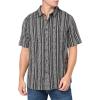 imageQuiksilver Mens Vibrations Classic Button Up Woven TopTarmac Dobby Jacquard Ss 241