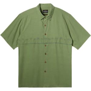 imageQuiksilver  Mens Tahiti Palms 4 Woven Shirt Color Sea Glass Size XLarge