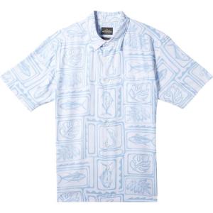 imageQuiksilver Mens Framed Fish Button Up Woven TopWhite Framed Fish Woven