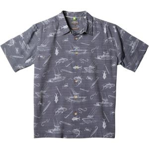 imageQuiksilver Mens Kings Cliff Button Up Woven ShirtBlack Line Spinner