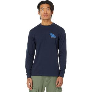 imageQuiksilver Mens Palm Island Long Sleeve Screen TeeNavy