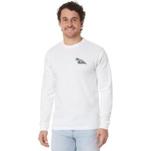 imageQuiksilver Mens Palm Island Long Sleeve Screen TeeWhite