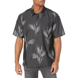 imageQuiksilver Mens Skipped Out Button Up Woven TopBlack Skipped Out 234